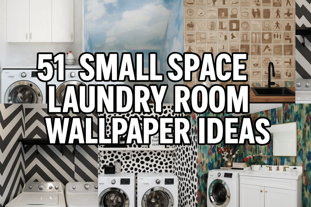 Small Space Laundry Room Wallpaper Ideas