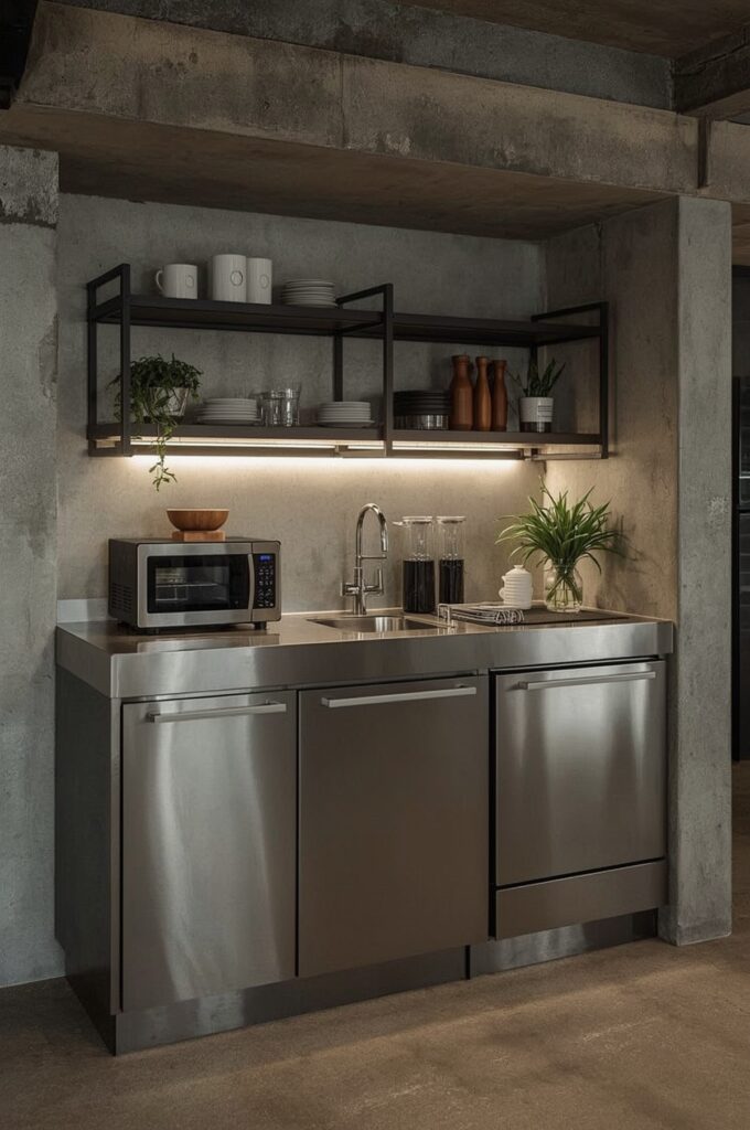 Stainless Steel Slimline Counter