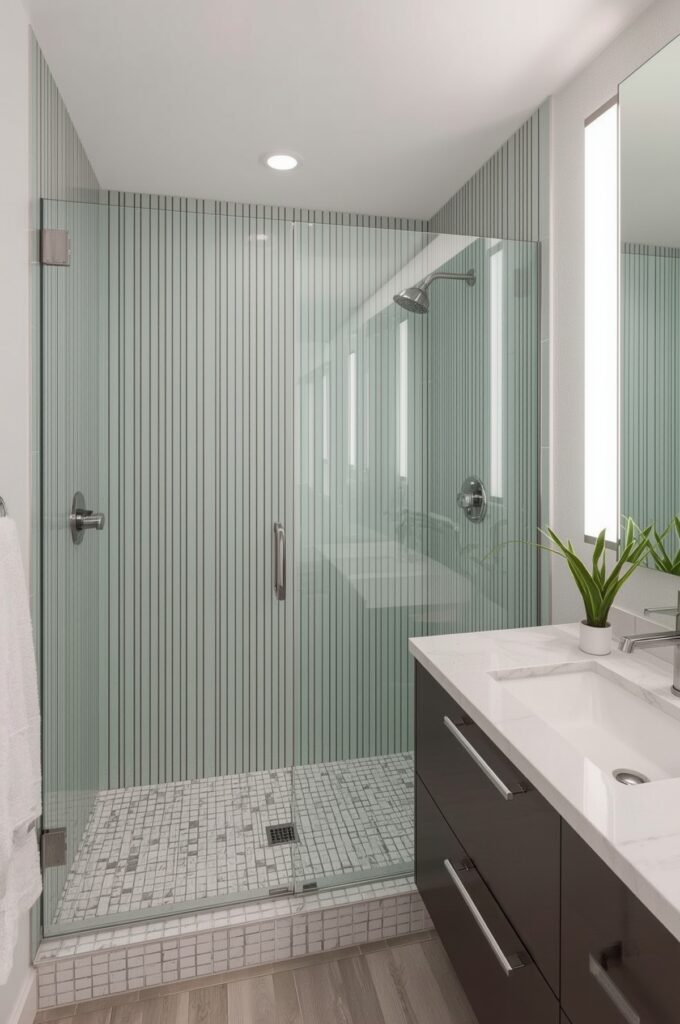 Vertical Tile Pattern for Height Illusion