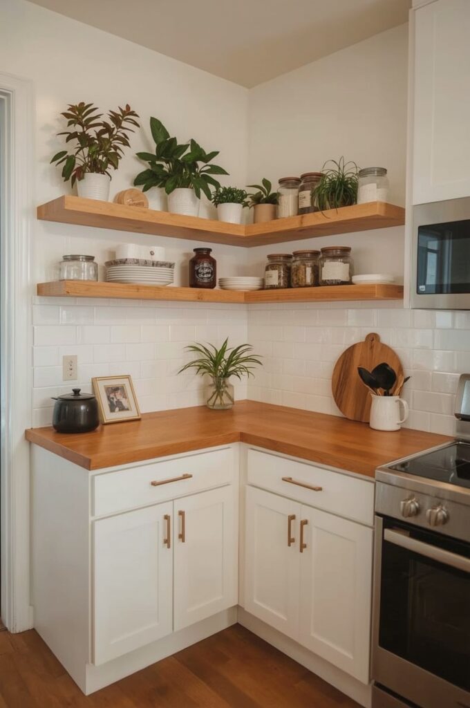 Corner L-Shaped Counter Design