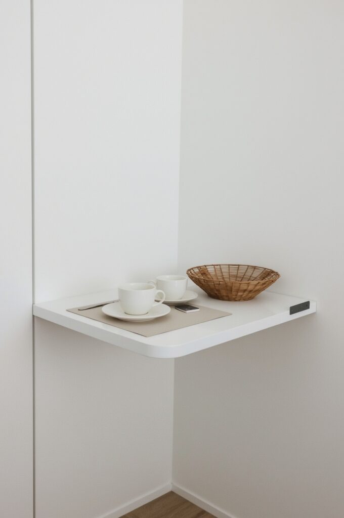 Fold-Down Wall-Mounted Table