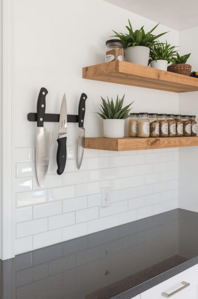 Magnetic Knife and Spice Racks