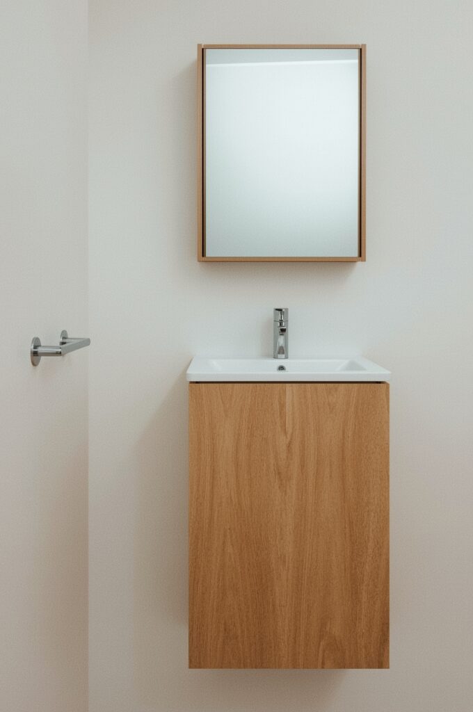 Fold-Down Wall Vanity
