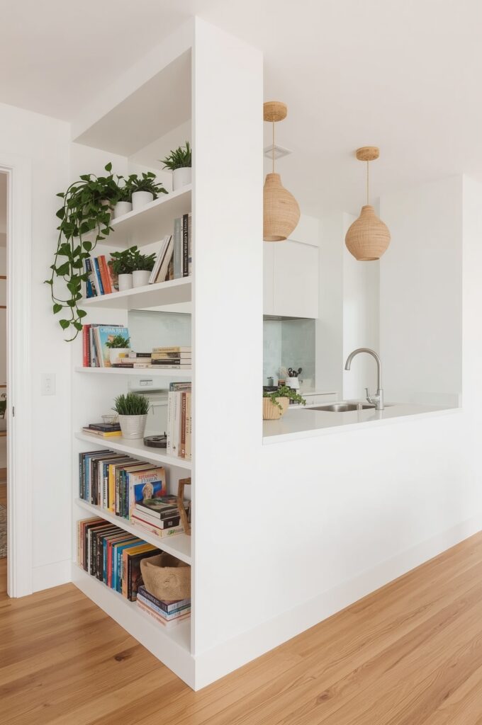 Half-Wall Divider Kitchen Concept