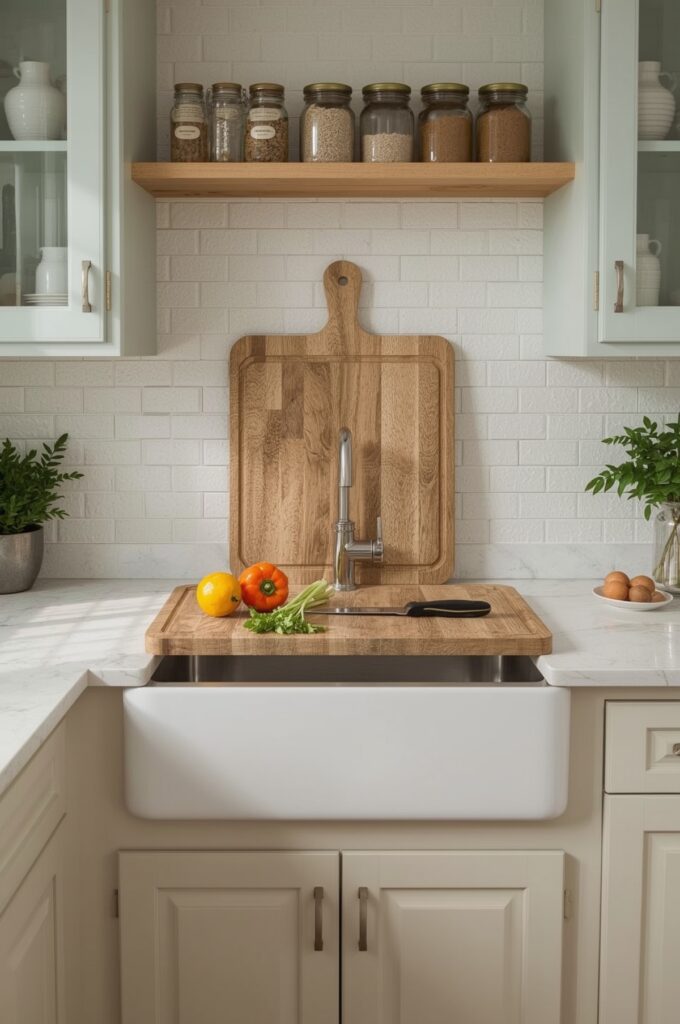 Retractable Cutting Board Over Sink