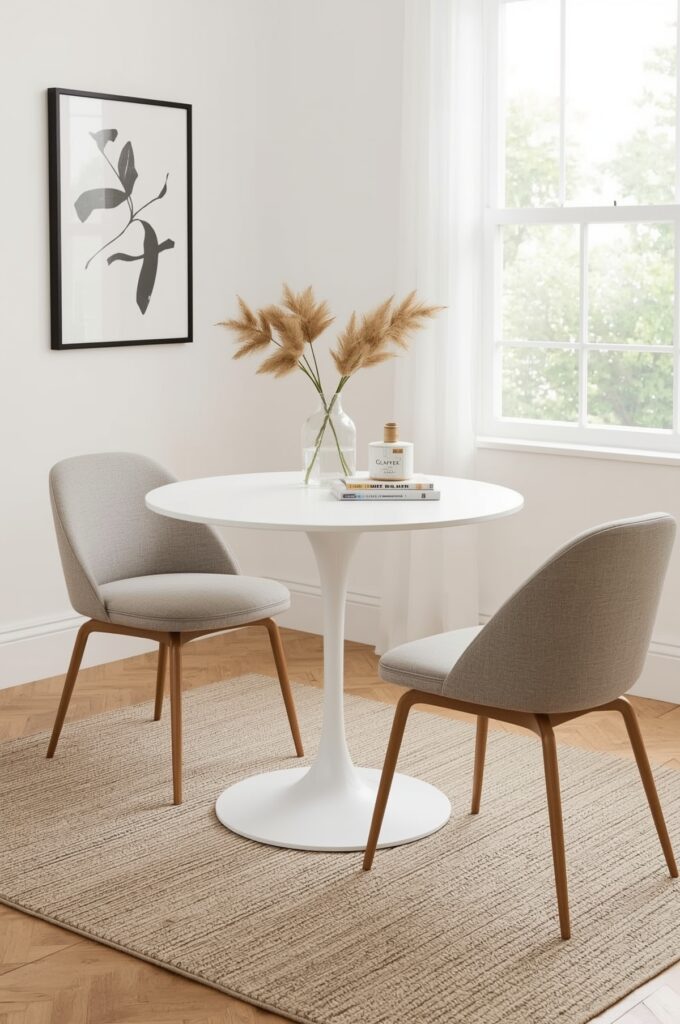 Slim Pedestal Table