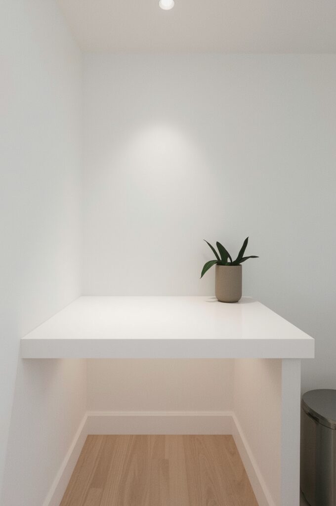 Floating Counter with Hidden Brackets