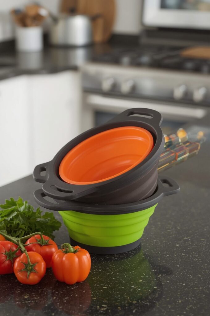 Collapsible Mixing Bowls and Colanders