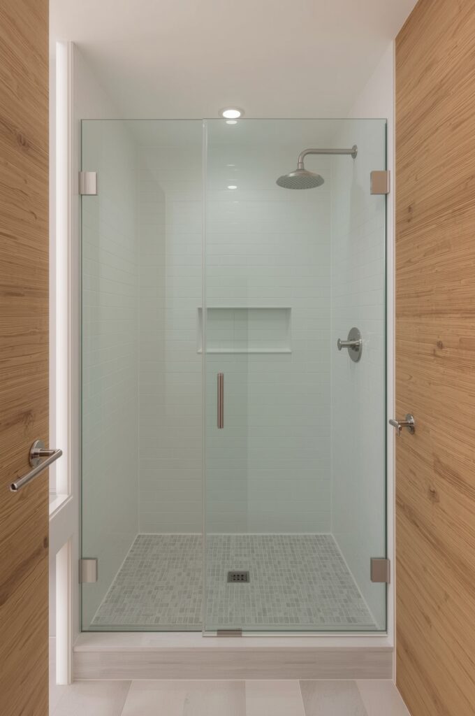Pocket Door Entry Shower