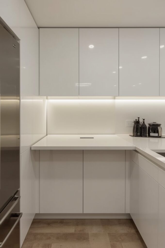 Retractable Hidden Countertop Panel