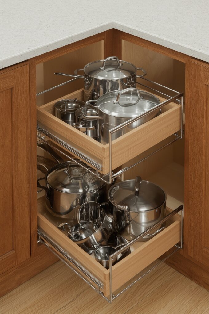 Multi-Tier Pull-Out Drawers