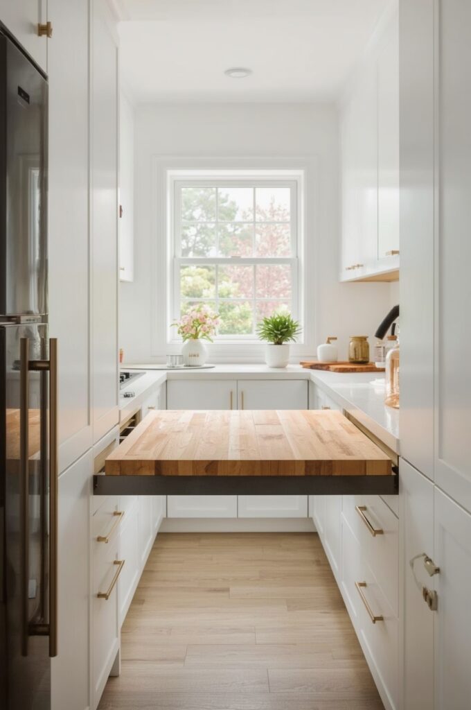 Pull-Out Butcher Block Extension