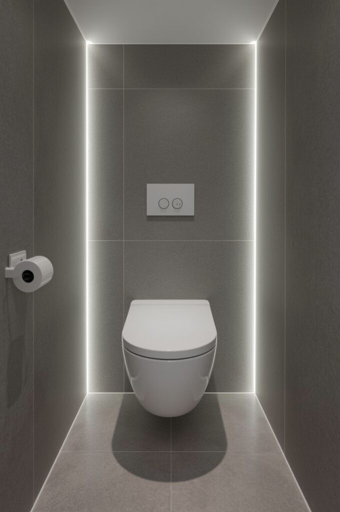 Wall-Mounted Toilet for Floor Clearance