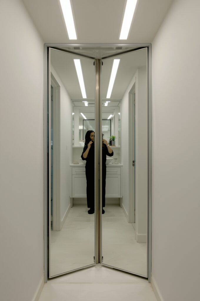 Mirrored Bi-Fold Doors