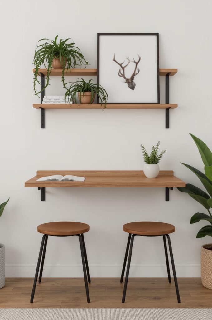 Wall-Mounted Foldable Dining Desk