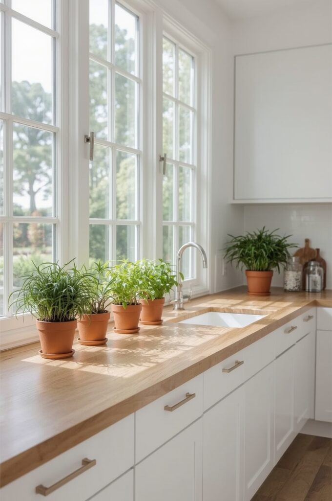Countertop Extended into Window Sill