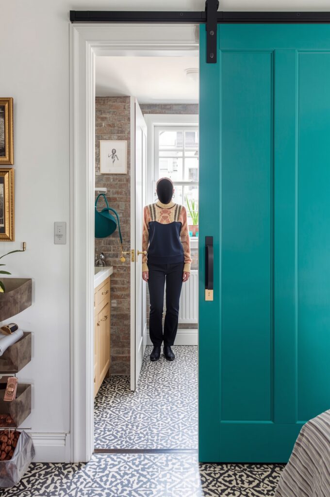 Statement Color Sliding Doors