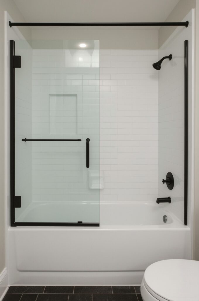 Compact Bathtub with Shower Combo