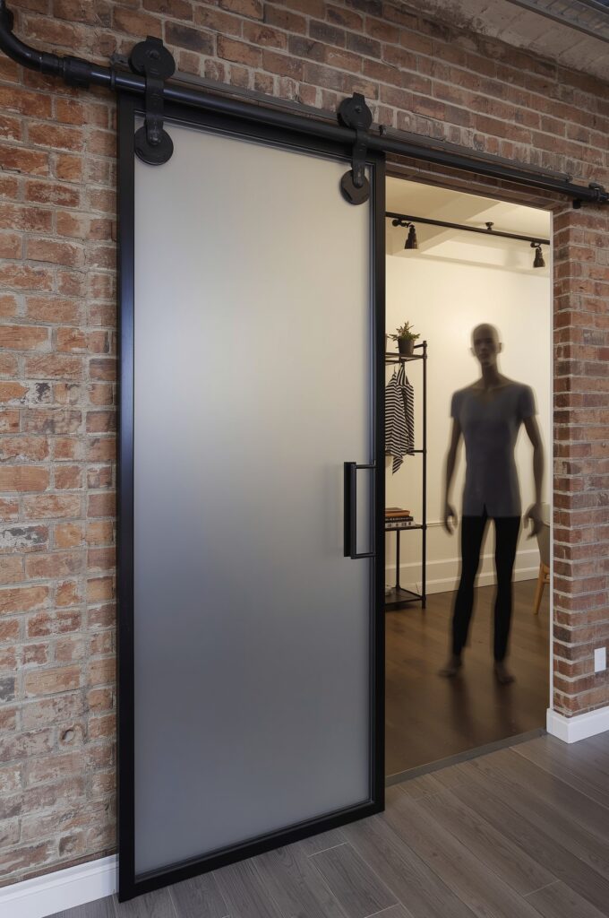 Industrial Pipe and Glass Doors