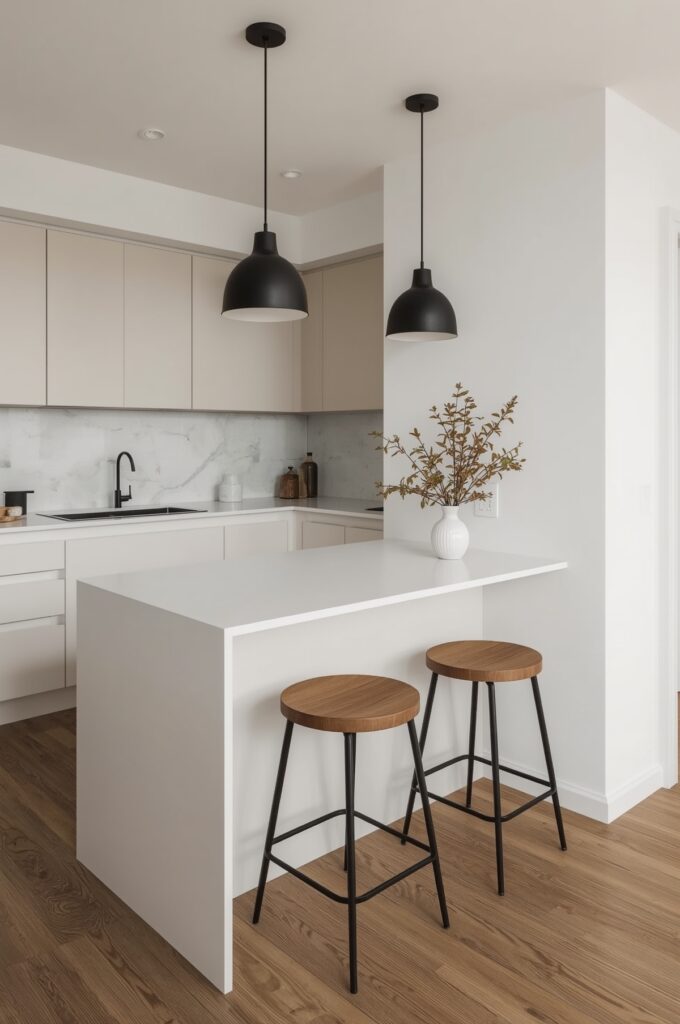 Slim Island Counter with Seating