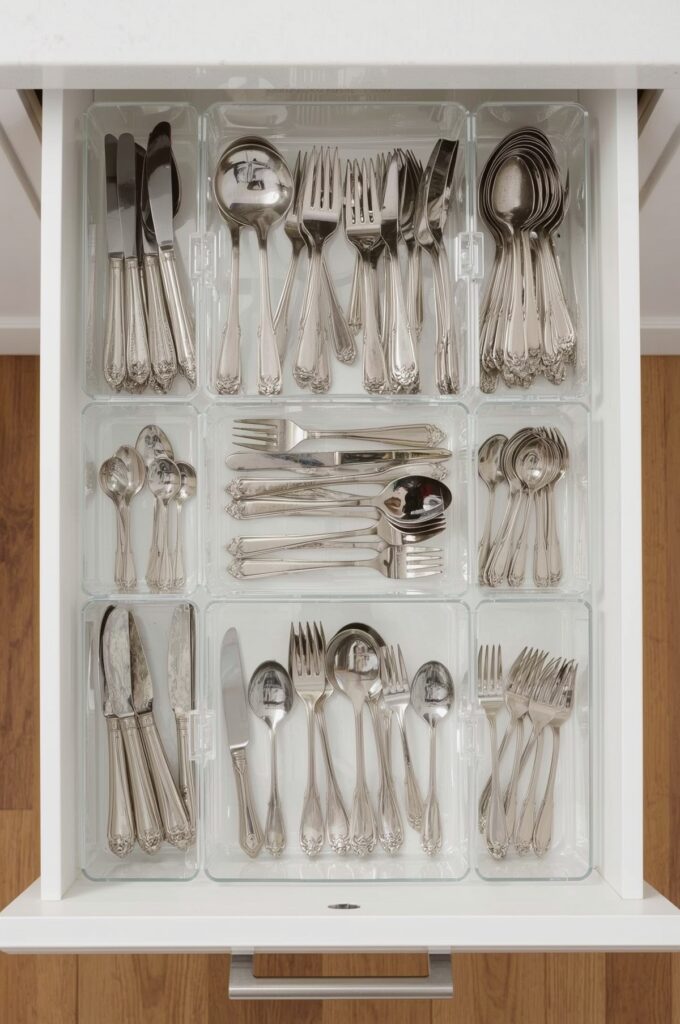 Clear Drawer Dividers for Utensils