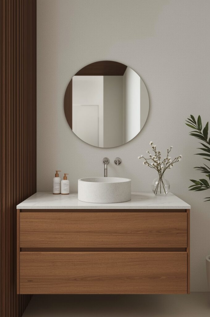 Compact Round Sink Basin