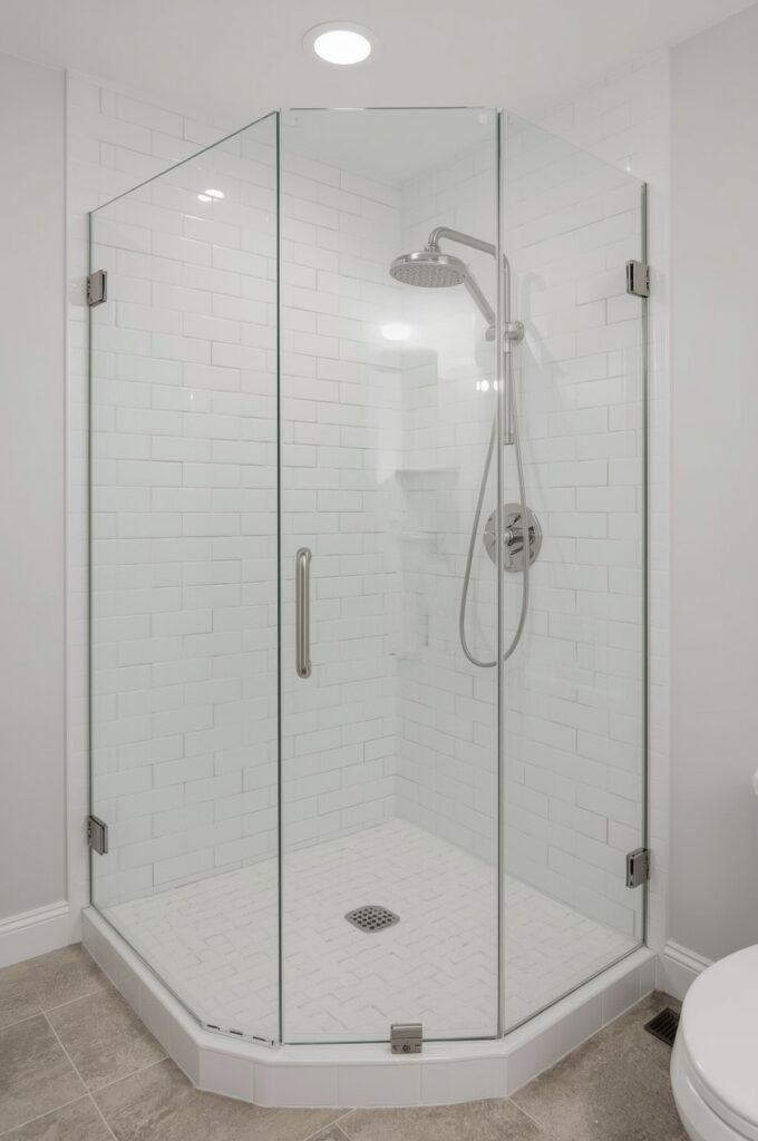 Neo-Angle Corner Shower Design