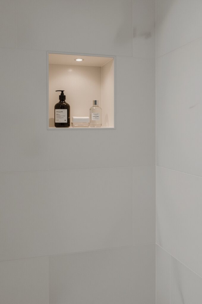 Recessed Shower Niches for Toiletries