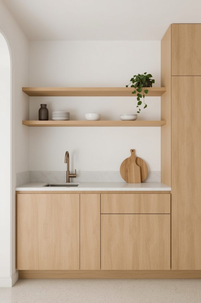 Retractable Wall Counter for Small Kitchens