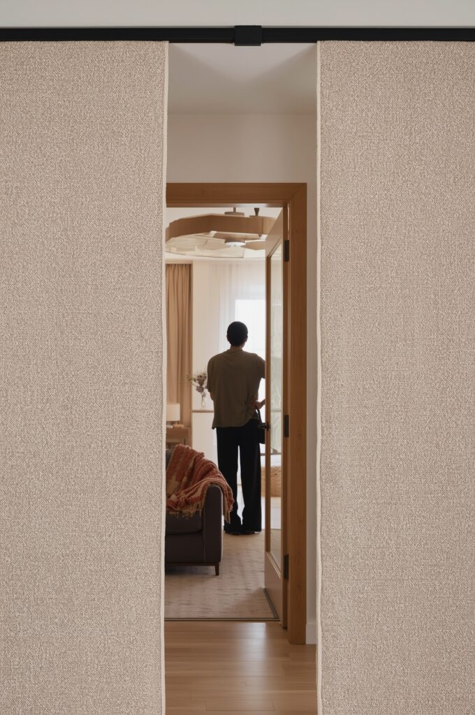 Textured Fabric Sliding Panels