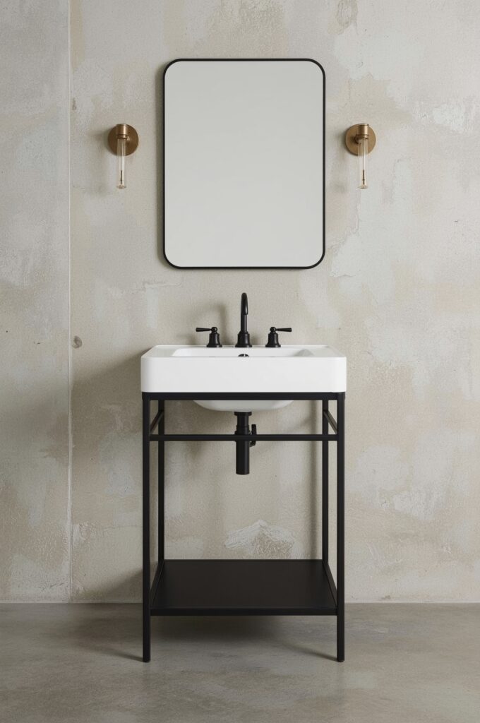 Freestanding Metal Frame Vanity
