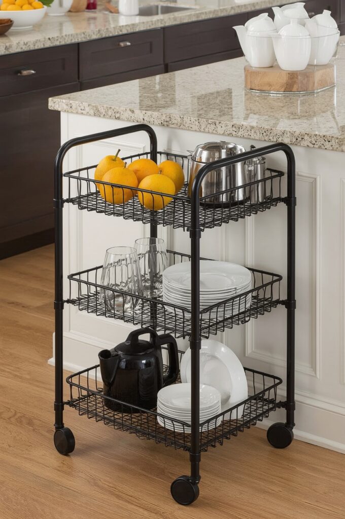 Multi-Tier Rolling Utility Cart