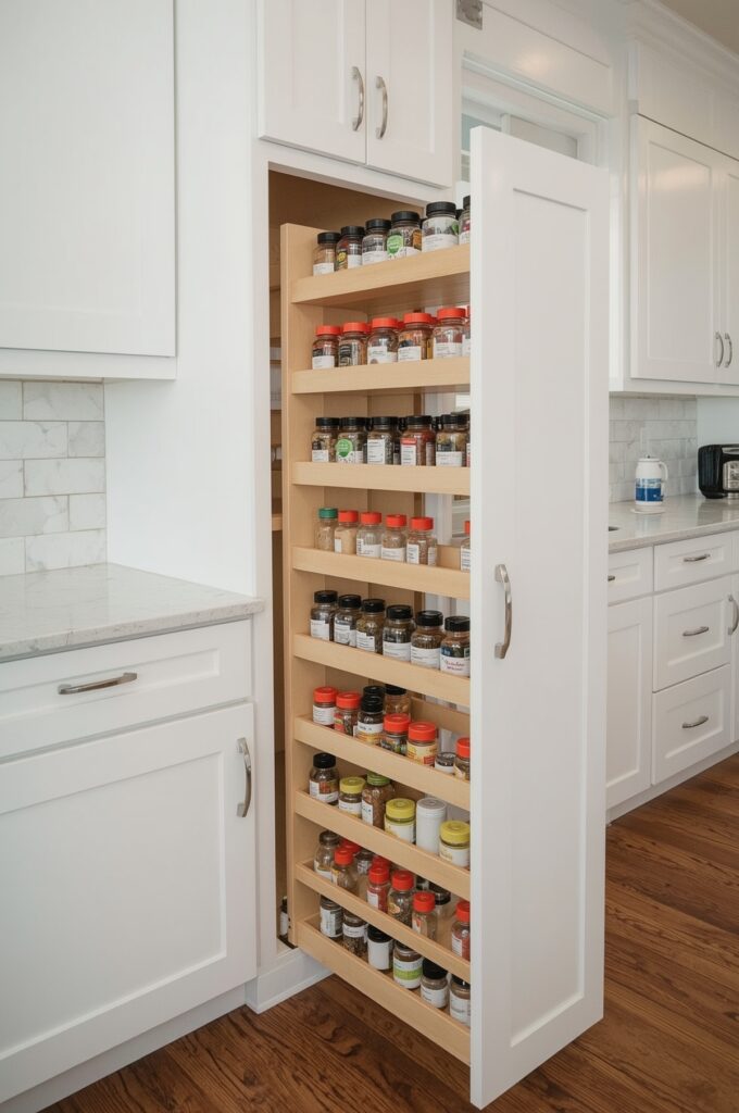 Slim Pull-Out Spice Rack