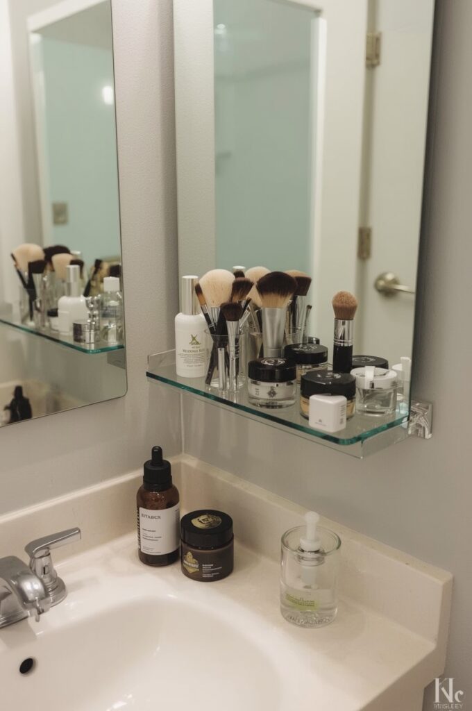 Small Floating Makeup Shelf