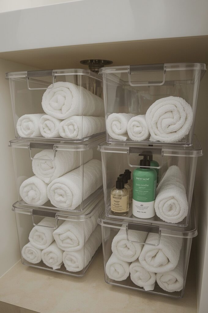 Clear Acrylic Storage Bins