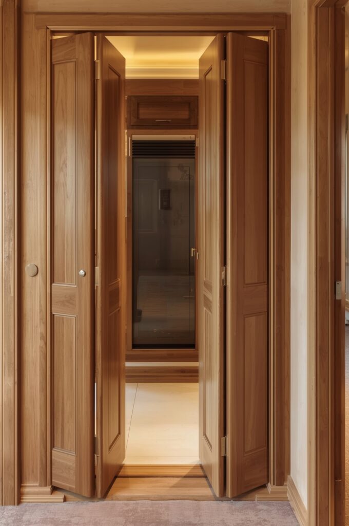 Collapsible Wood Folding Doors