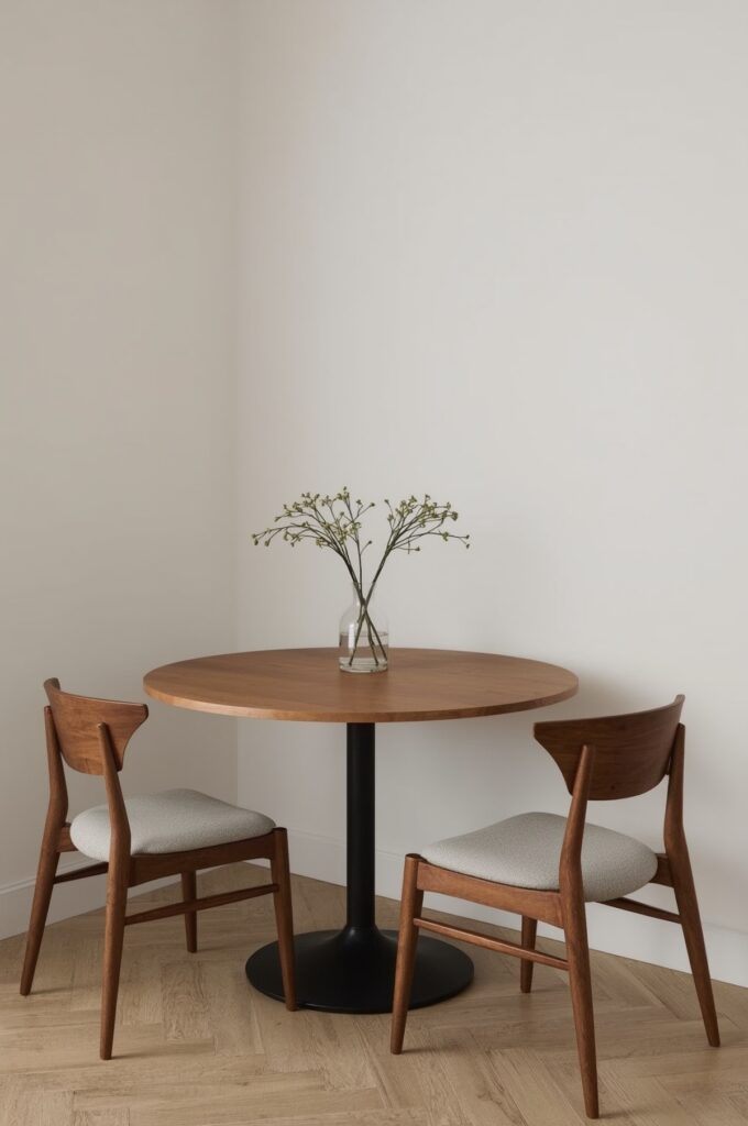 Semi-Circular Wall-Mounted Table