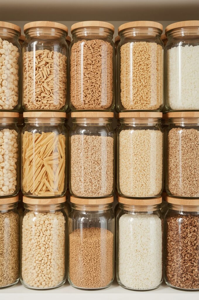 Stackable Glass Storage Jars