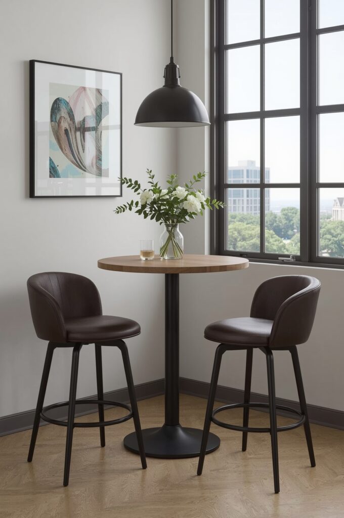 Round Pedestal Pub Table