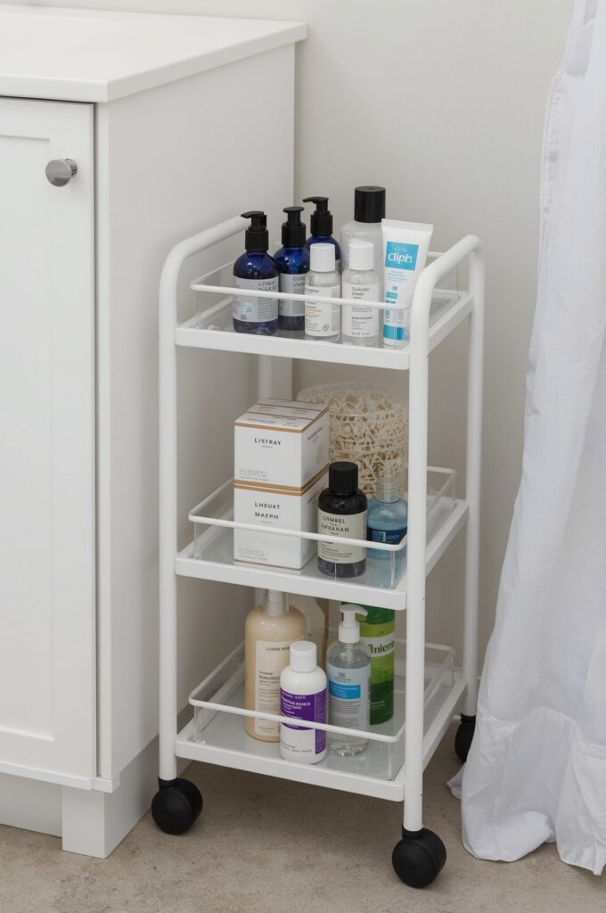 Narrow Rolling Storage Cart