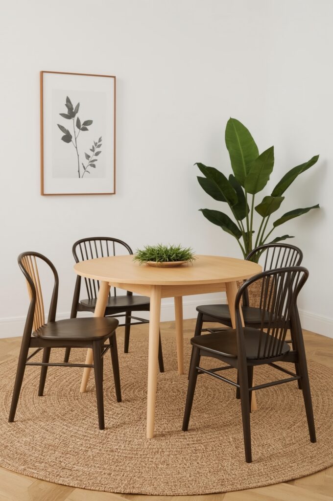 Two-Tone Compact Dining Set