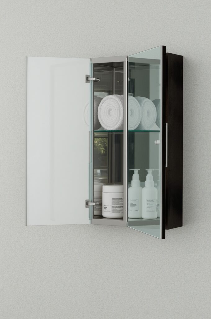 Recessed Medicine Cabinet with Mirror