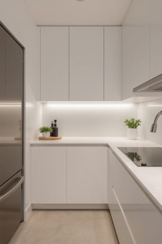 Minimalist Cabinet Handles or Push-to-Open