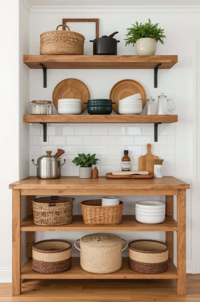 Open Shelving Counter Base