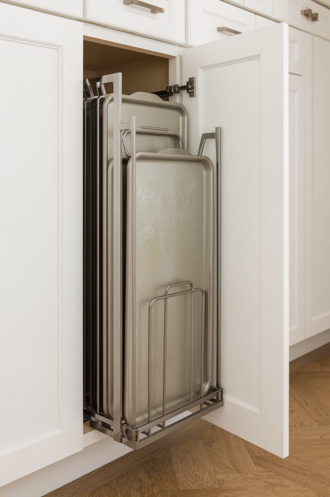 Pull-Out Baking Sheet and Tray Organizer