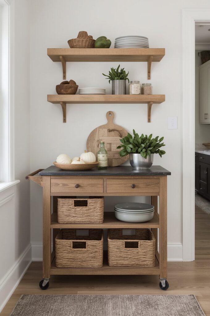 Rolling Cart that Doubles as Prep Space