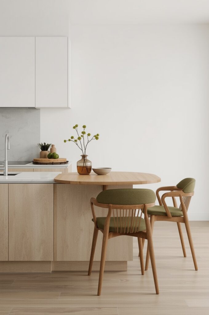Hidden Pull-Out Dining Leaf from Counter