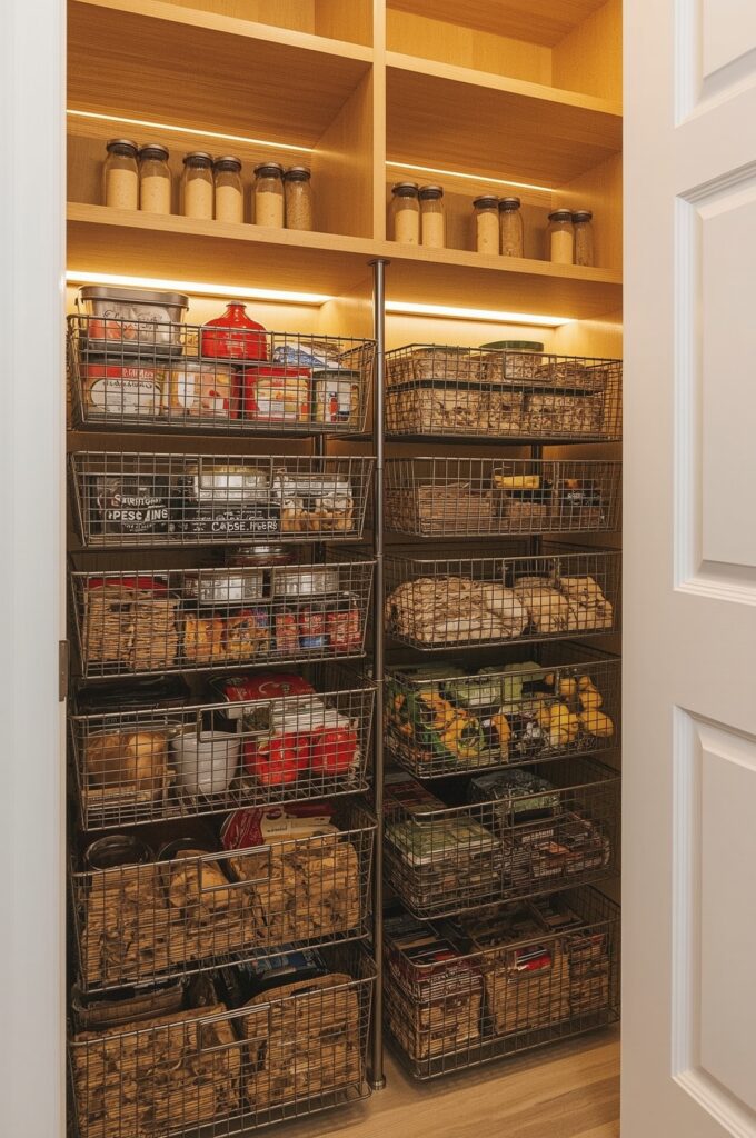 Stackable Basket Drawers for Pantry