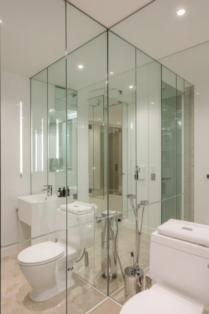 Mirrored Wall to Double Visual Space