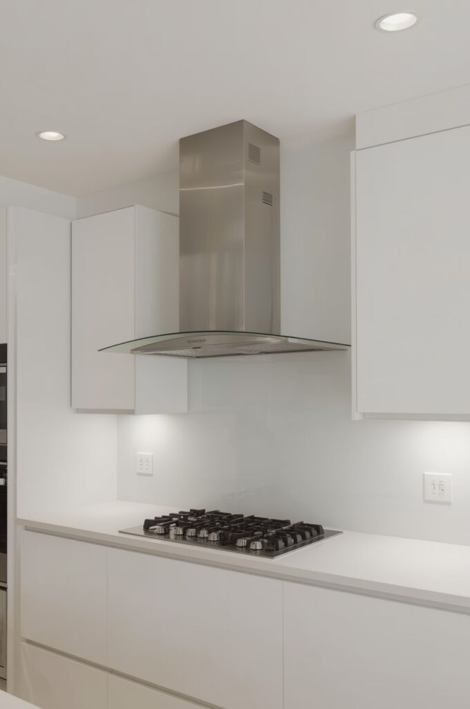 Kitchen with Retractable Range Hood